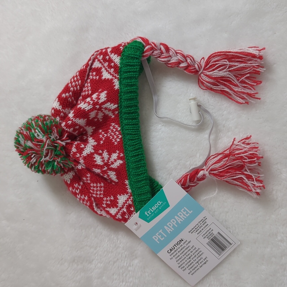Frisco Fair Isle Dog Cat hat NWT XS/S